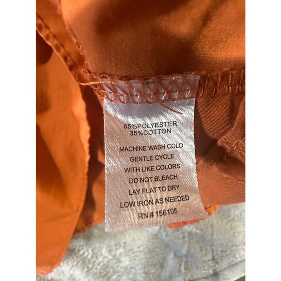 Absolutely Love It Dress Women’s 3X Orange Sundress Spaghetti Strap Ruffle Hem - Picture 6 of 9